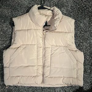 Cream Puffer Vest